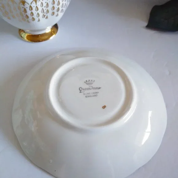 Queen Anne Bone China Tea Cup Pink Gold - Picture 13 of 16